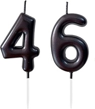 2.36" 46th 64th Number Candles Birthday Gifts for Women Men Birthday Decorations Birthday Candles Nu