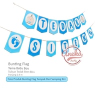 Aque Banner Tedak Siten Biru / Bunting Flag Tedak Siten / Banner