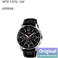 Original Casio MTP-1374L Series Men Leather Watch MUDTIHAND MTP-1374L-1A MTP-1374L-7A MTP-1374L-7A1 