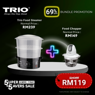 [Limited Bundle Promo] Trio Steamer 10L + Mini Chopper (1L)
