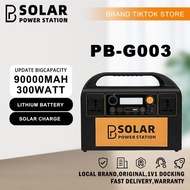 PBSOLAR Power Station Portable 300W 90000mah Fast Charging Lithium Ion Original Generator Solar Char