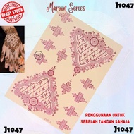 [CLEARANCE SALE] MAROON/BLACK SERIES HENNA/ STIKER INAI/ STIKER INAI PENGANTIN