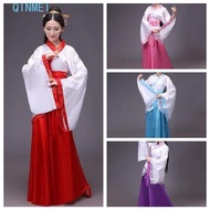 QINMEI Chinese Ancient Dress, Outfit Ancient Stage Costumes Chinese Hanfu Skirt, Colorful Oriental F