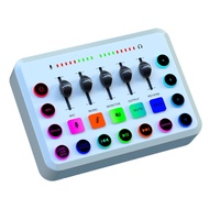 ELSEN Gaming Audio Mixer with XLR Microphone Interface DJ Mixer for Recording