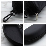 Hard case Zipper Protection case for spectacle, sunglasses & Eyewear Black