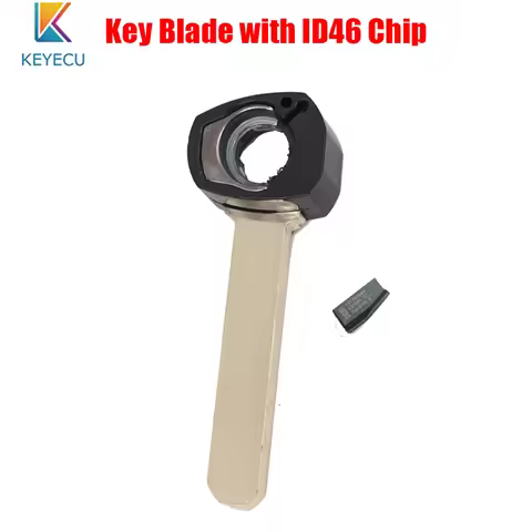 KEYECU Uncut Ignition Insert Key Blade with ID46 Chip for Acura MDX RDX TL TSX OUCG8D-439H-A N5F0602