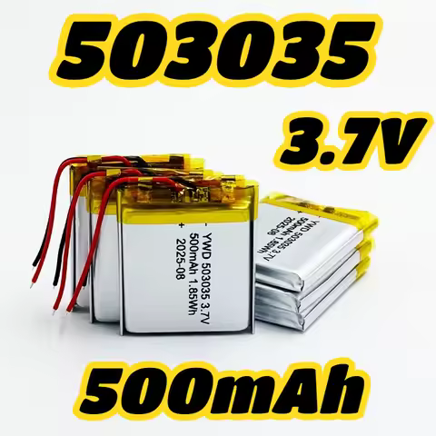 503035 Rechargeable Lithium Polymer Battery 3.7V 500mah for Car Recorder VR MP3 DVD GPS Navigationti