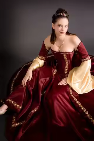 Burgundy Bustle Prom Occasion Dresses custommsized Remove Fairy Long Sleeve Gold Lace-up Corset Medi