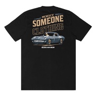 Men's Cotton Tshirt T Shirt Glow In The Dark 391D Corvette Galaxy Black