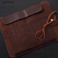 【TESG】 Tools Knives Roll Up Bag Carving Poet Knives Leather Bag Storage Organizer Hot