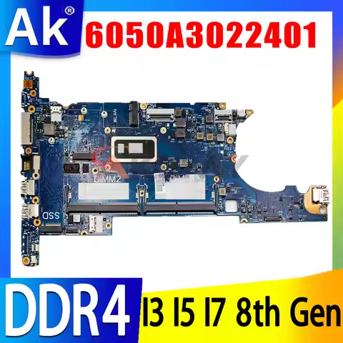 For HP Eliltebook 830 G6 Laptop Motherboard 6050A3022401 i5 i7 8th Gen L60635-601 L60638-601 L60637-