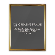 CREATIVE Photo Frame | Golden Frame With Gold Lining [Perdana Menteri / Menteri Besar / Ketua Menter
