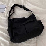 Big Canvas Messenger Bag - Large Capacity Shoulder Bag