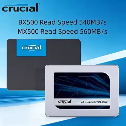 Crucial SSD MX500 BX500 256GB 500GB 1TB 2TB 3D NAND SATA 2.5 Inch High Speed Internal Solid State Dr