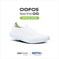 OOFOS OOMG MEN'S EEZEE WHITE CHECKERBOARD Shoes For Rehabilitation