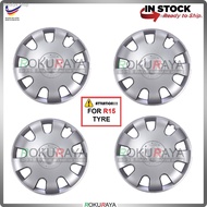 ▪[Malaysia In stock] Universal R15'' Inch Car Wheel Cover Tyre Center Hub Cap Steel Rim (Persona Exo