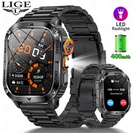 LIGE Smart Watch Men 2.1" 100+ Sport Mode Heart rate Blood pressure Monitoring Always-on Display Wat