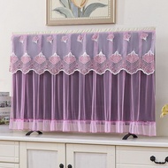 Computer display cover 19 inch/TV cover 55 inch ultra-thin LCD display cover 32/43 inch lace fabric 