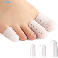 QINMEI Toe Protector Tube With Holes Foot Care Silicone Separator Toe Bunion Spacer Breathable Prote
