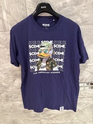 Ice Fire Scene x Duckdude 聯名T恤 size XL碼胸闊 55cm x 衣後長70cm,$280,sf到付