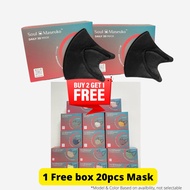 [Ready Stock] 4 ply Korean 3D Mask Disposable Face Mask Efficiency  99% | Individual Pack | High Qua