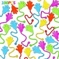100PCS Glitter Sticky Hands Party Favors for Kids 4-8 8-12 Birthday Supplies Halloween Goodie Bag St