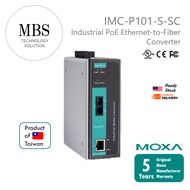 MOXA Brand New IMC-P101-S-SC Industrial PoE Ethernet-to-Fiber media converter | UL CE FCC