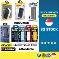 (SG)Remax RPP-295 AWEI P5K P53K Powerbank P5K 10000mAh 2.1A 10,000mAh/Power Bank - Portable Charger Battery 10K 1W Dual