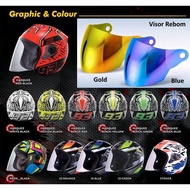 HELMET G626 REBORN GOLD VISOR