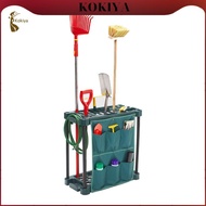 [kokiya] Garden Tool Organizer Holds Yard Tools Shelf Garden Tool Rack for Rake Broom Shovel Yard Sh