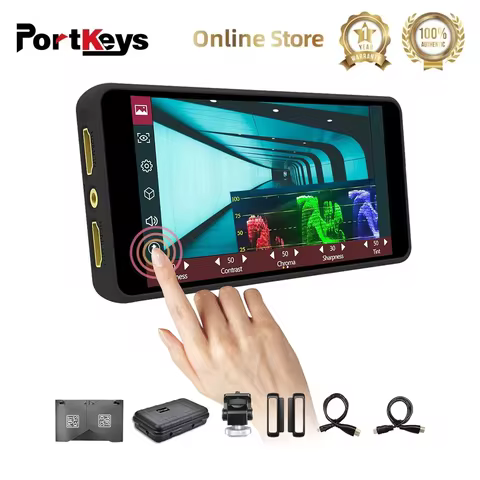 Portkeys PT5II Touchscreen Monitor 5 Inch 4K HDMI-compatible Output 500nit 1920*1080 lightweight 150