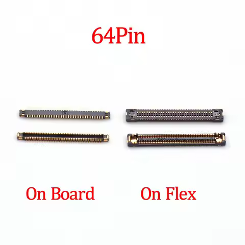 2-10pcs 64 Pin LCD Display Screen FPC Connector On Board For Samsung Galaxy S8 G9500 G950 U A V T/S8