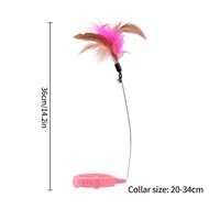 Mainan Kucing Tongkat Bulu Di Leher Kalung Tongkat Kucing Cat Teaser Stick Pet Toys