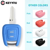 New KEYYOU 2 Buttons Silicone Car Key Case For OPEL Astra Zafira Frontera Omega Vectra Signum Tigra Fob Shell Remote Fob Cover 920573