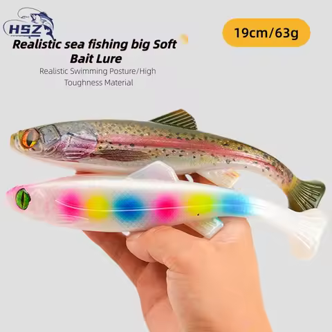 3D Fish Eye Large Soft Bait 19cm/63g High Resilience Artificial False Bait Suitable for Ship Fishing