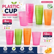 8oz/ 12oz Plastic Cup Drinking Cup/ Cawan Plastik