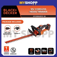 BLACK & DECKER GTC18502PC 50cm 18V 2.0Ah lithium-ion POWERCOMMAND Cordless Hedge Trimmer （ GTC18502P