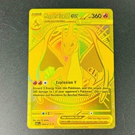 M&G | 2025 English Mega Charizard X Ex Gold Texture DIY Card - Mint Condition Rare Collectible Tradi