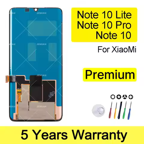 M1910F4G M1910F4S M2002F4LG 100% Test Premium Display For Xiaomi MI Note 10 Pro Touch Screen Lcd For