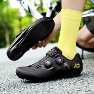 Ready Stock Unisex Cycling Shoes Rotating Buckle Cycling Shoes Road Lock Shoes Cycling Shoes Rubber Low Lockless Cycling Shoes Lace-Free Sneakers Rubber Outdoor Cycling Shoes Professional