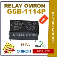 Latest G6B-1114P -Fd-Us Omron Relay 24 Vdc Original Japan Pcb Relay 4 Pin Warranty