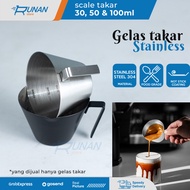 Espresso Measuring Cup 100ml Stainless Coffee Cup 30 ml 50ml 100 ml Cup With Sturdy Handle