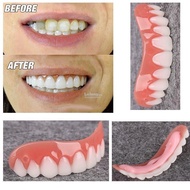 Perfect Smile-Upper Lower Silicone Instant Fake Teeth-Flex Cosmetic Veneer-Denture Paste-Alternative