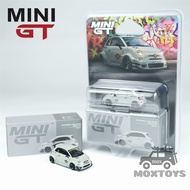 MINIGT 1:64 Abarth 595 LB-WORKS x Abas Works Fighters Diecast Model Car