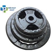 Cast iron dumbbells 7kg/piece 3 holes