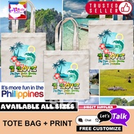 I LOVE Ilig-Iligan Beach, Boracay, Aklan, Philippines TOTE BAG DESIGN BEST FOR AND SOUVENIRS