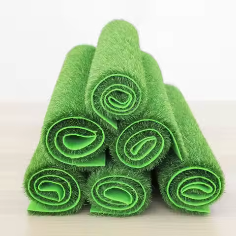 DIY Durable Green Grass Mat Green Turf DIY Micro Landscape Fake Sod Artificial Lawns Carpets