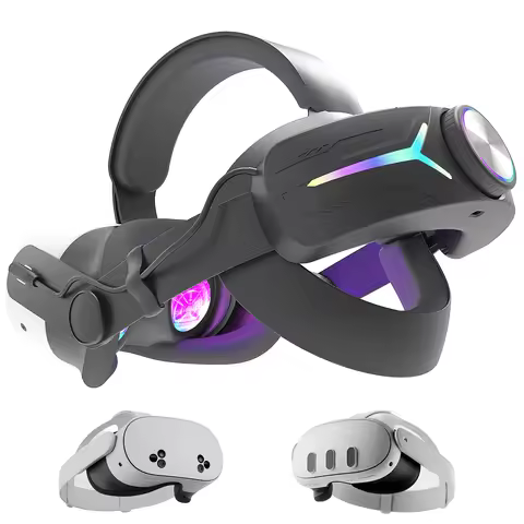 Head Strap compatible with For Meta Quest 3/Quest3S mlemonvr c2 Pro/Battery Head Strap VR accessorie