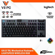Logitech G915 TKL Lightspeed Wireless RGB Mechanical Gaming Keyboard, Low Profile Switch, Wireless a