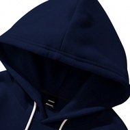 Áo hoodie nam cỡ lớn giản dị tối giản, mặc hàng ngày khi đi chơi, áo hoodie dài tay phong cách Nhật 